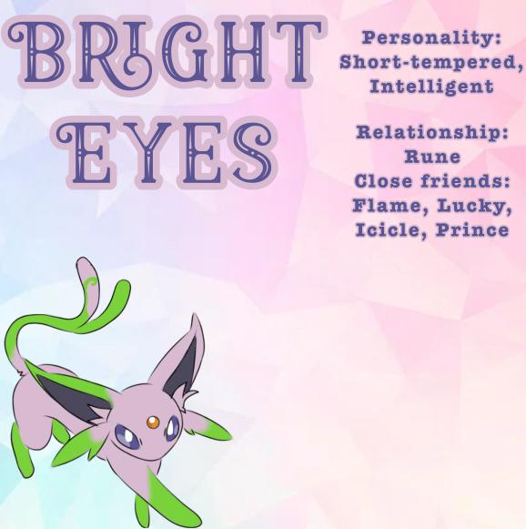 Bright Eyes~ Eeveelution oc