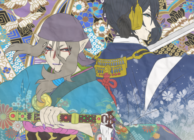 薬売り＆三日月 塗ってみた