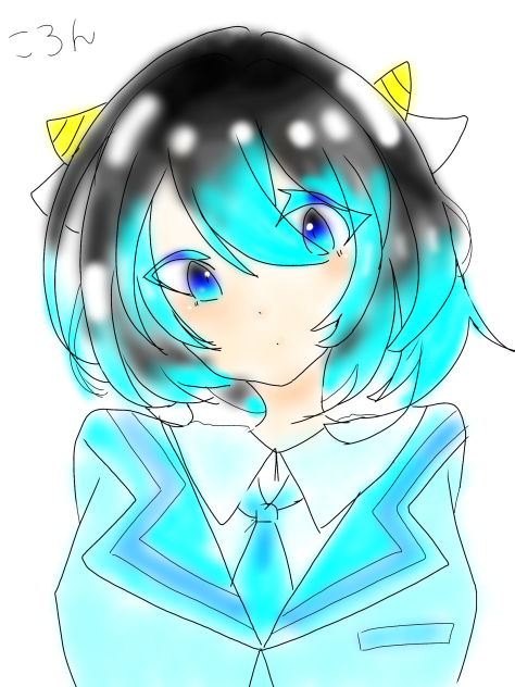 すとぷり女体化➀ころん 前描いたやつを塗りました