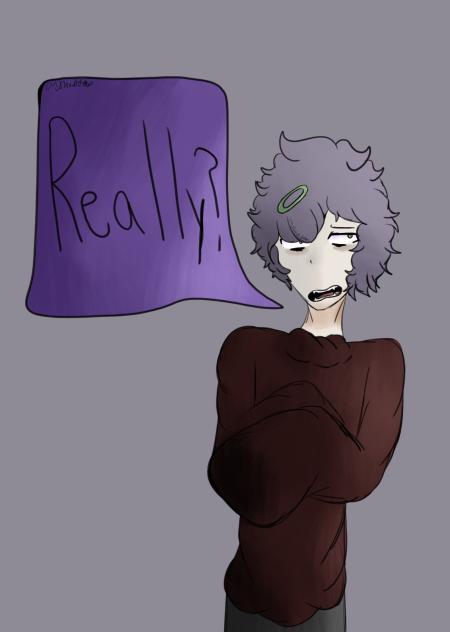 ^ His hair is uppp ^