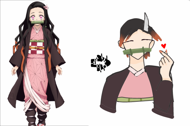 Nezuko as a boy ✨