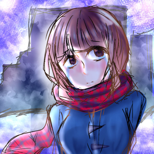 聖夜なのに………彼は来ない。(思い付きで描きました)