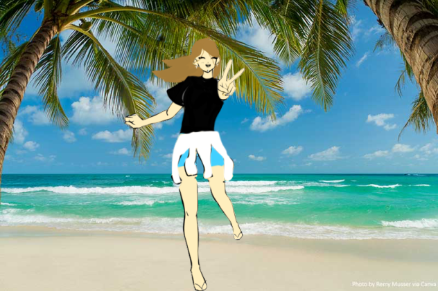 At the beach 🏝