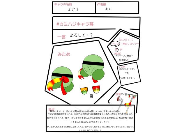 #カミハジキャラ募