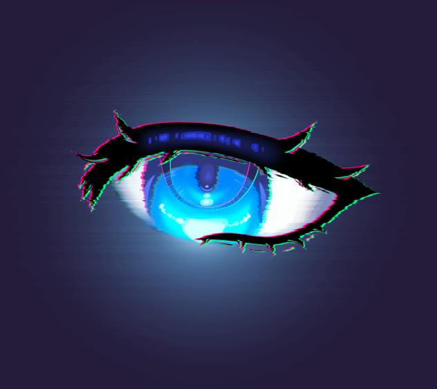 Glitched eye