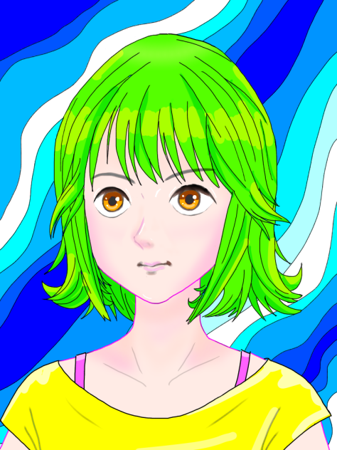 Green hair