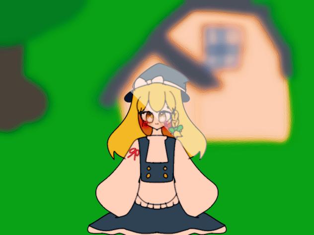 魔理沙描いてみました