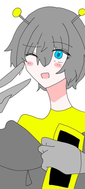 擬人化ファンボットの落書き