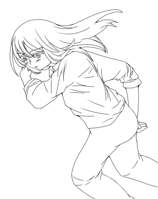動く女の子