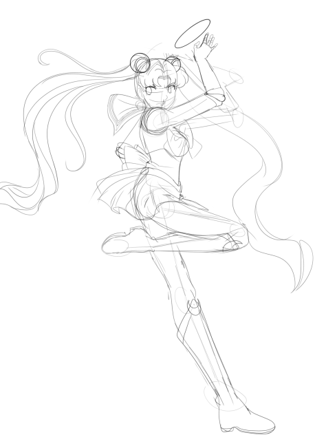 Moon Tiara action  WIP
