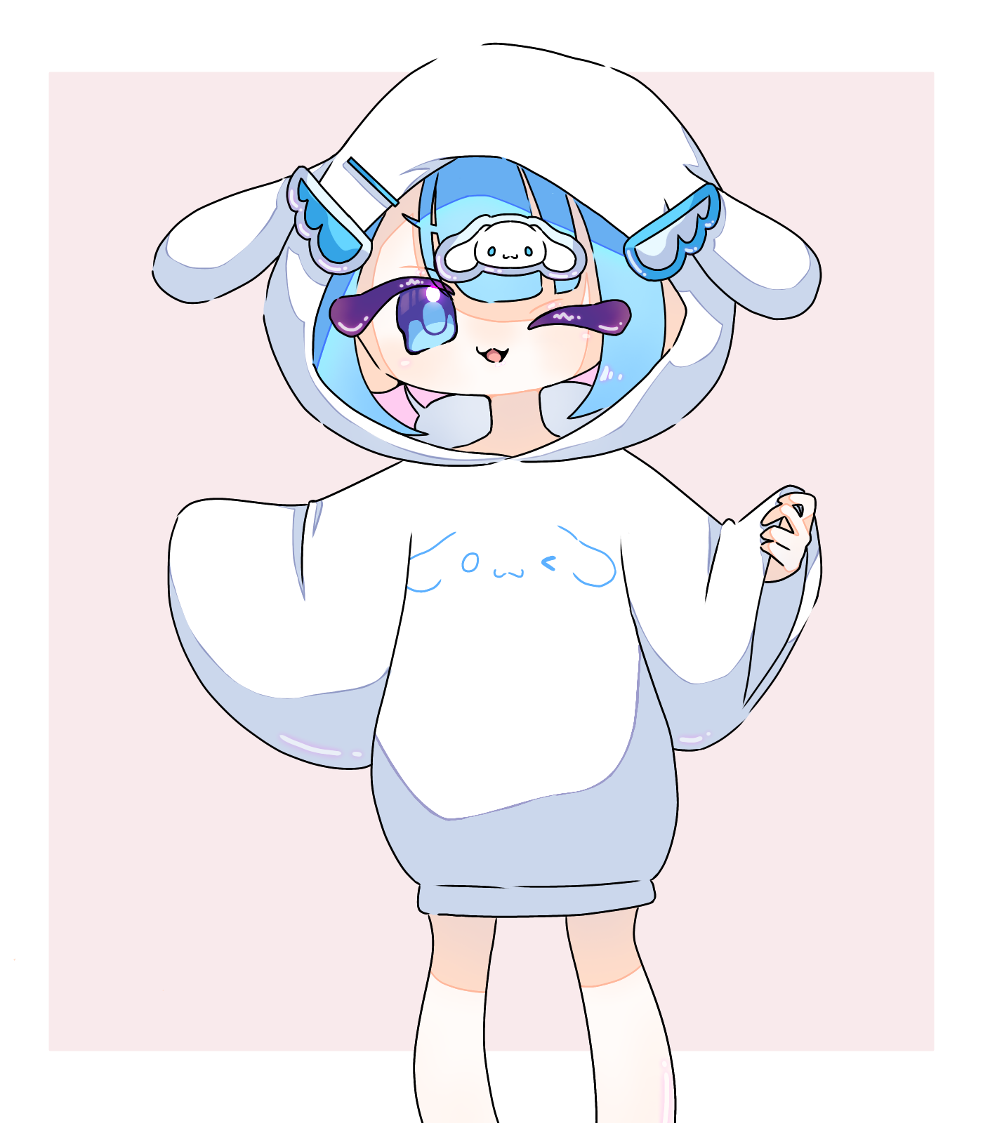 ま*ん様 青いベタさん イラスト ハンドメイド ま*ん様 青いベタさん