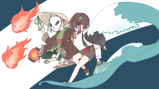 ミズキとセツ　共闘