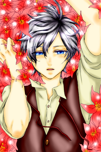 【線画】花【お借りしました】