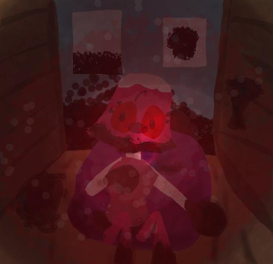 Brightney in a library_Restored - ibisPaint