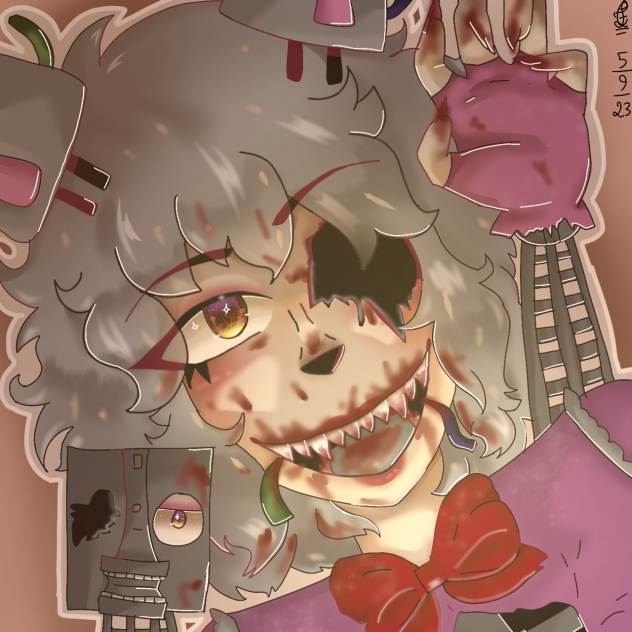 mangle depois da mordida(fnaf 2)