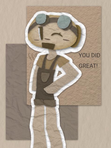 I tried paper art for the first time