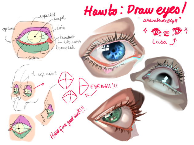 ✨How to draw 👁️👄👁️✨