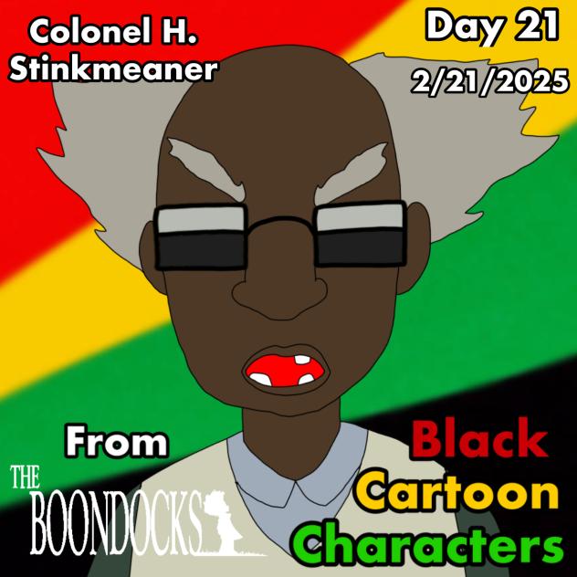 Black Cartoon Characters Day 21 Colonel