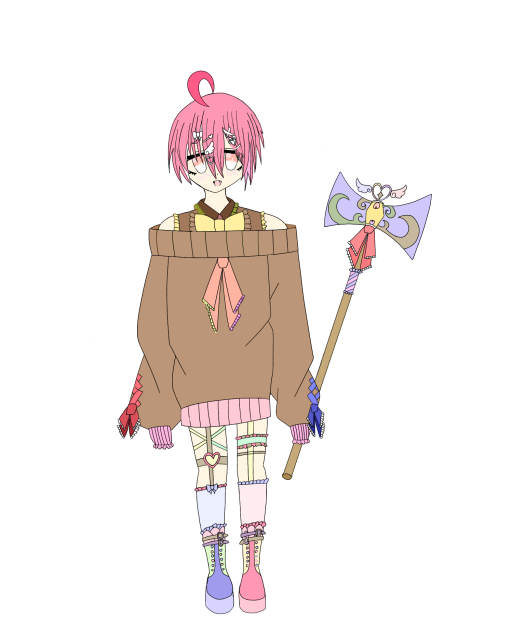 小悪魔ちゃん塗り絵出来ました‼︎