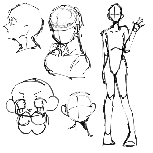 キャラデザ描く時用のやつ
