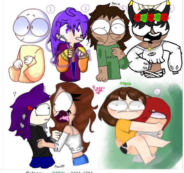 Random Character Collab Trend Random reactions collab - ibisPaint
