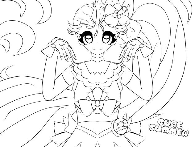 Cure Summer Color page