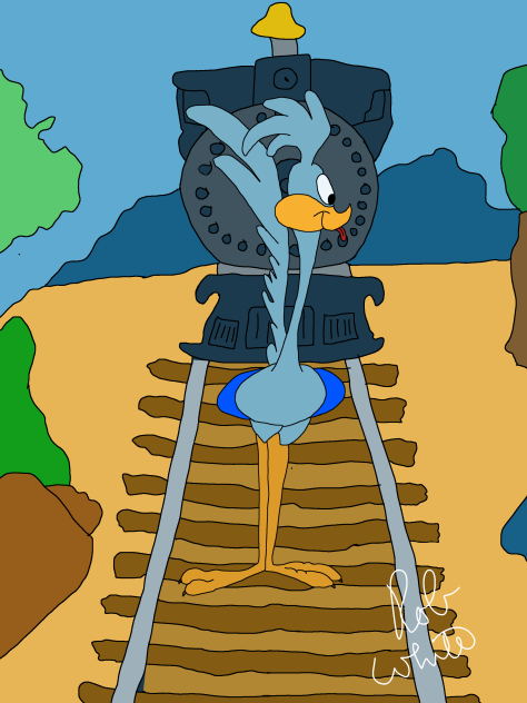 Road Runner and the Train