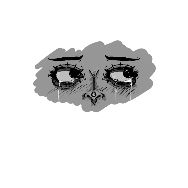 teary eyes - ibisPaint