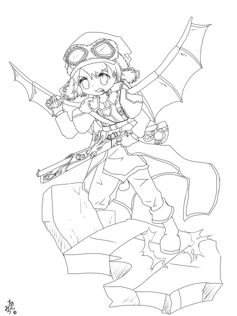 機翼の銃士 リオ オリジナルキャラクター Ibispaint