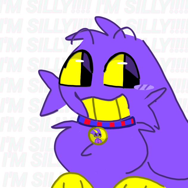 suspiciously purple colored bunny