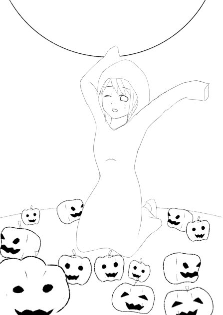 ハロウィン線画～