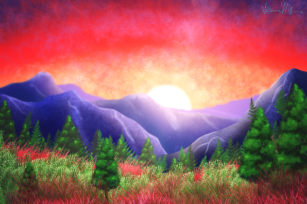 Mountain Range - ibisPaint