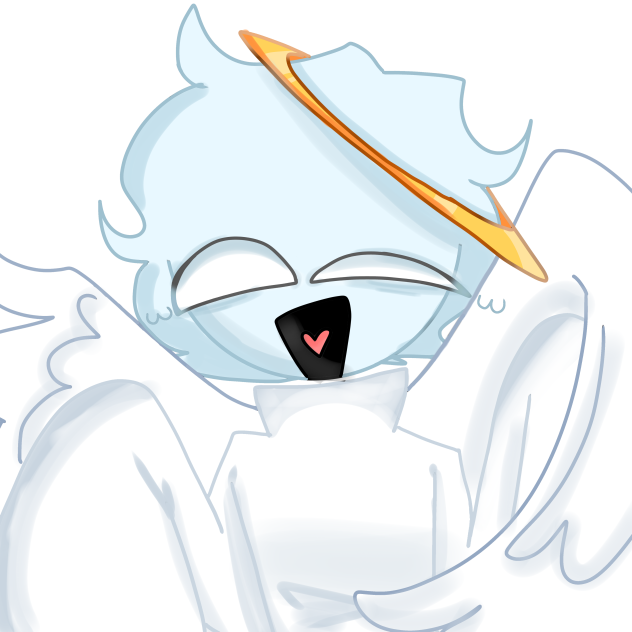 Angel light blue oc in (rainbow friends)