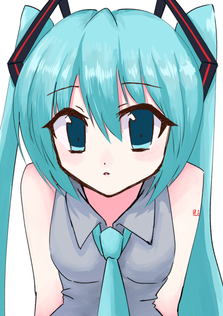 初音ミク描いたよ~！