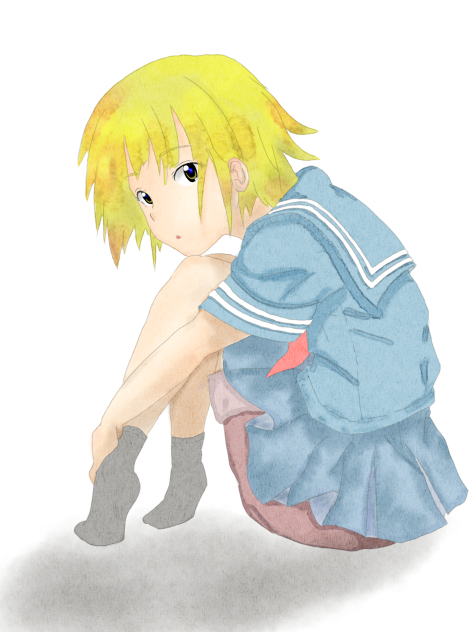座ってみたを塗ってみた