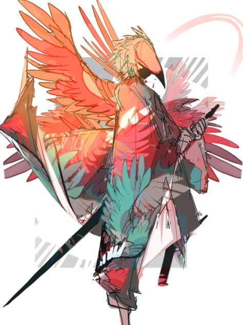 キャラデザ　天狗×鳳凰
