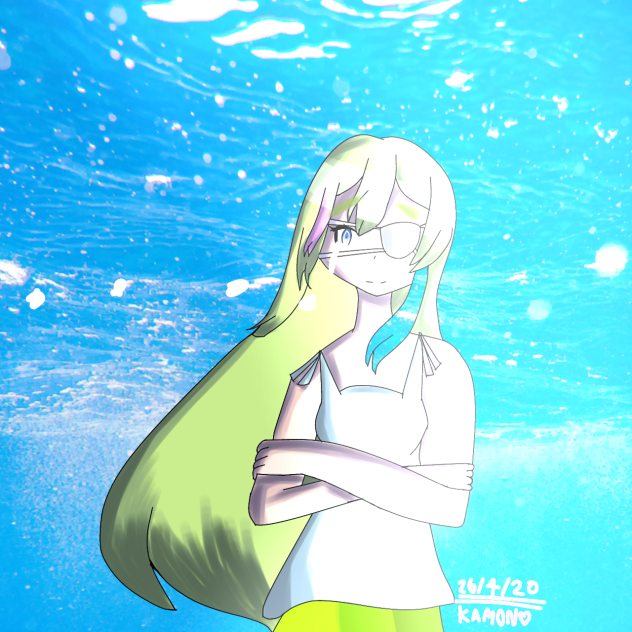 the under water girl