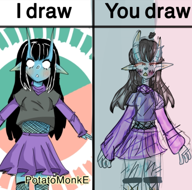 I draw you draw with PotatoMonkE