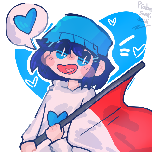 pride flag base Indonesia 🇮🇩