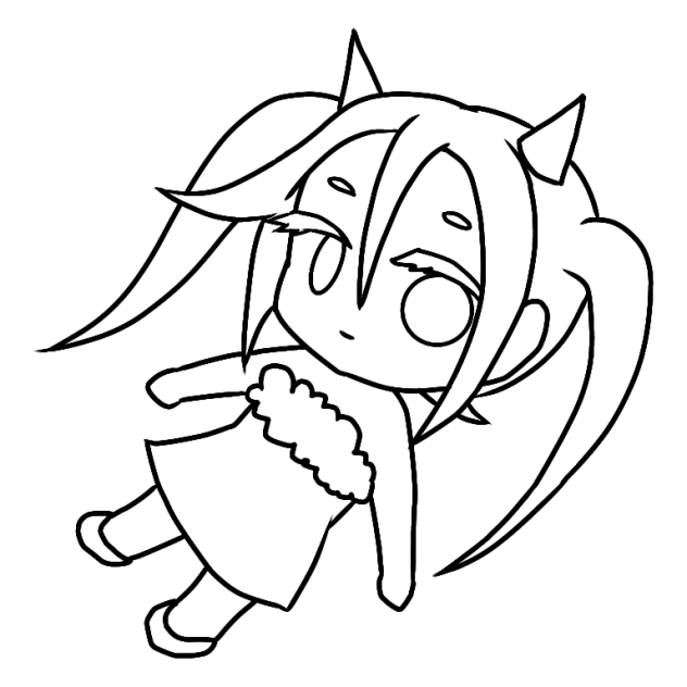【殺戮の天使】節分×ツインテールの日（線画）