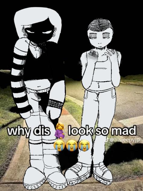 why dis preggo girlie look so mad