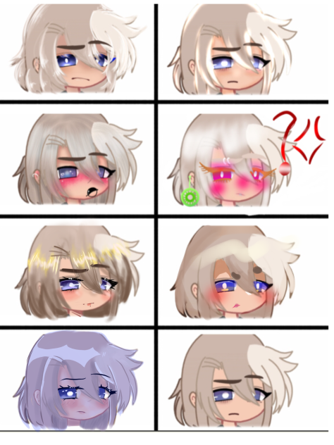 Gacha face editing