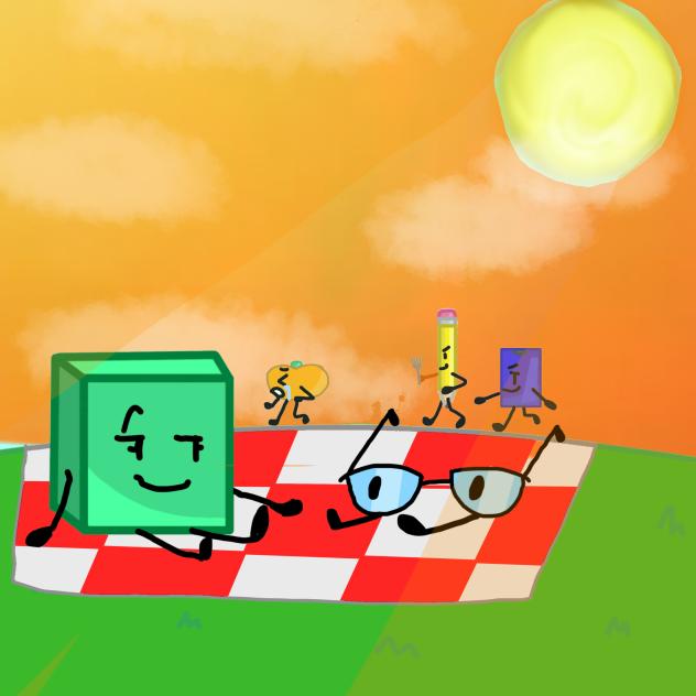 Cubix and glasses