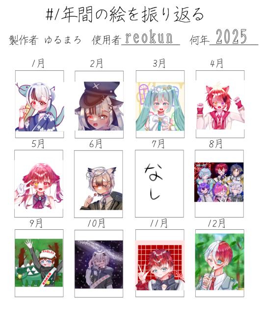 一年間の絵の振り返り