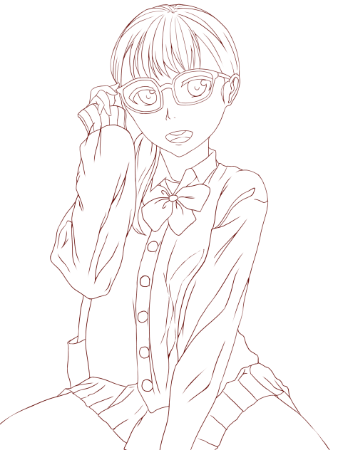 メガネちゃん（A girl with glasses）