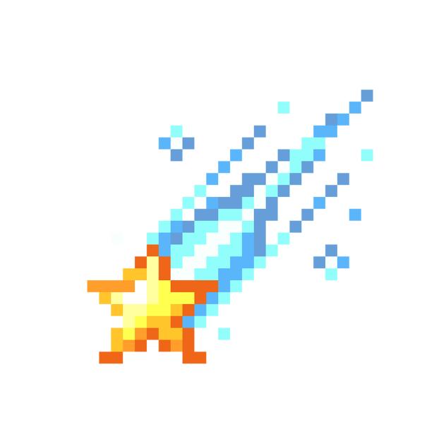 Shooting star (pixel)