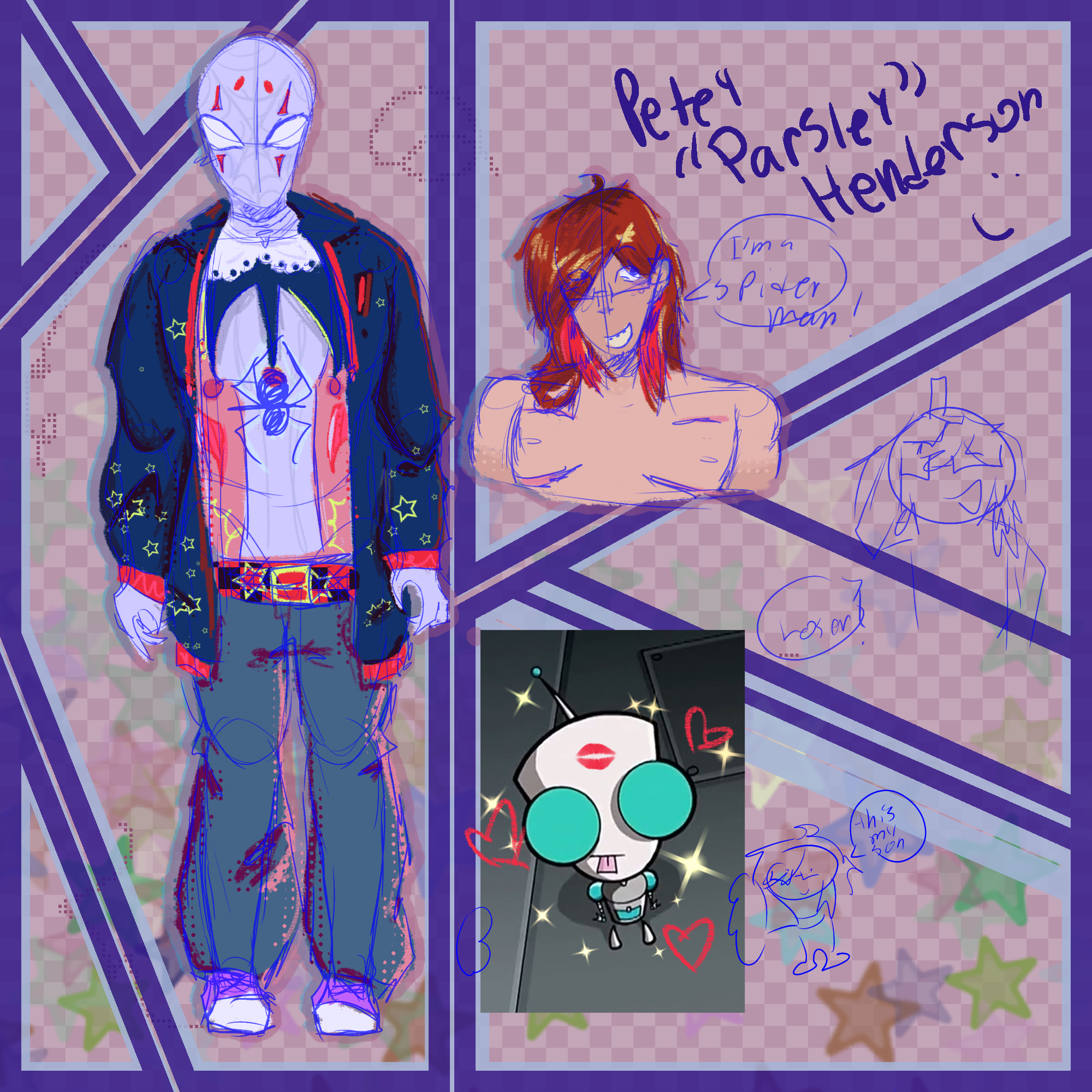 I finally drew my spidersona - ibisPaint