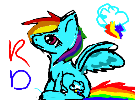 Rainbow Dash speedpaint - ibisPaint