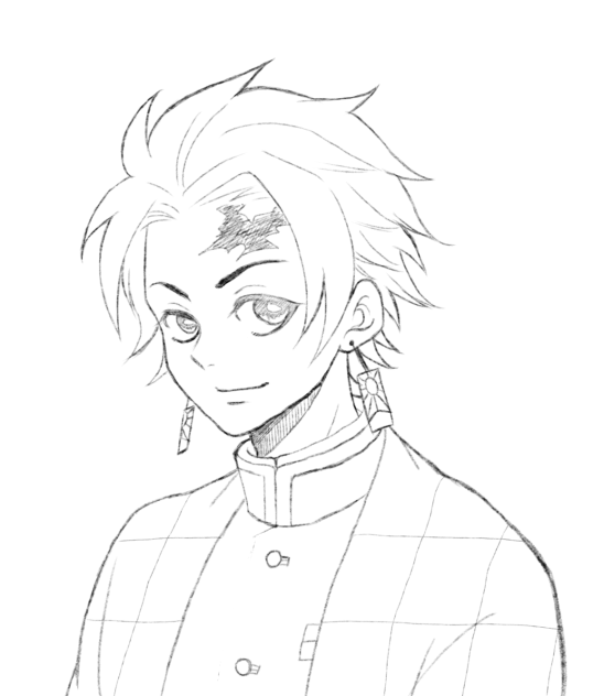 竈門炭治郎　線画