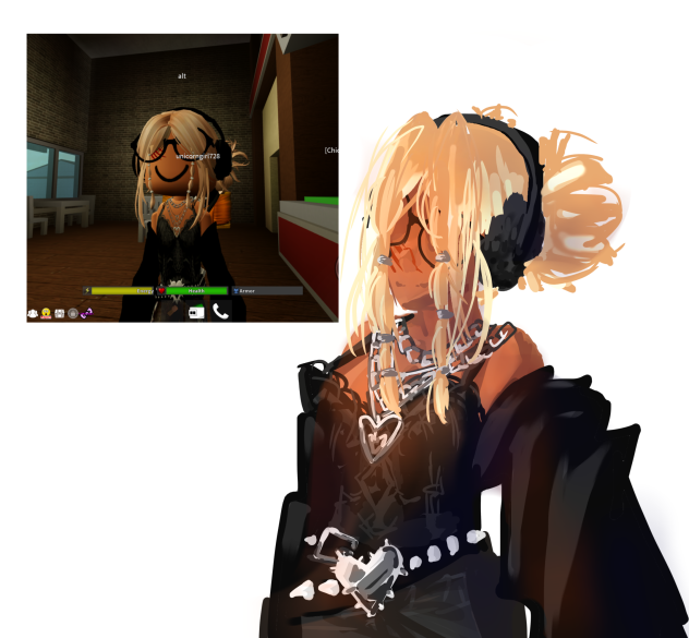 I drew someone Roblox without permision